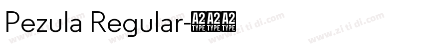 Pezula Regular字体转换 Pezula Regular字体转换